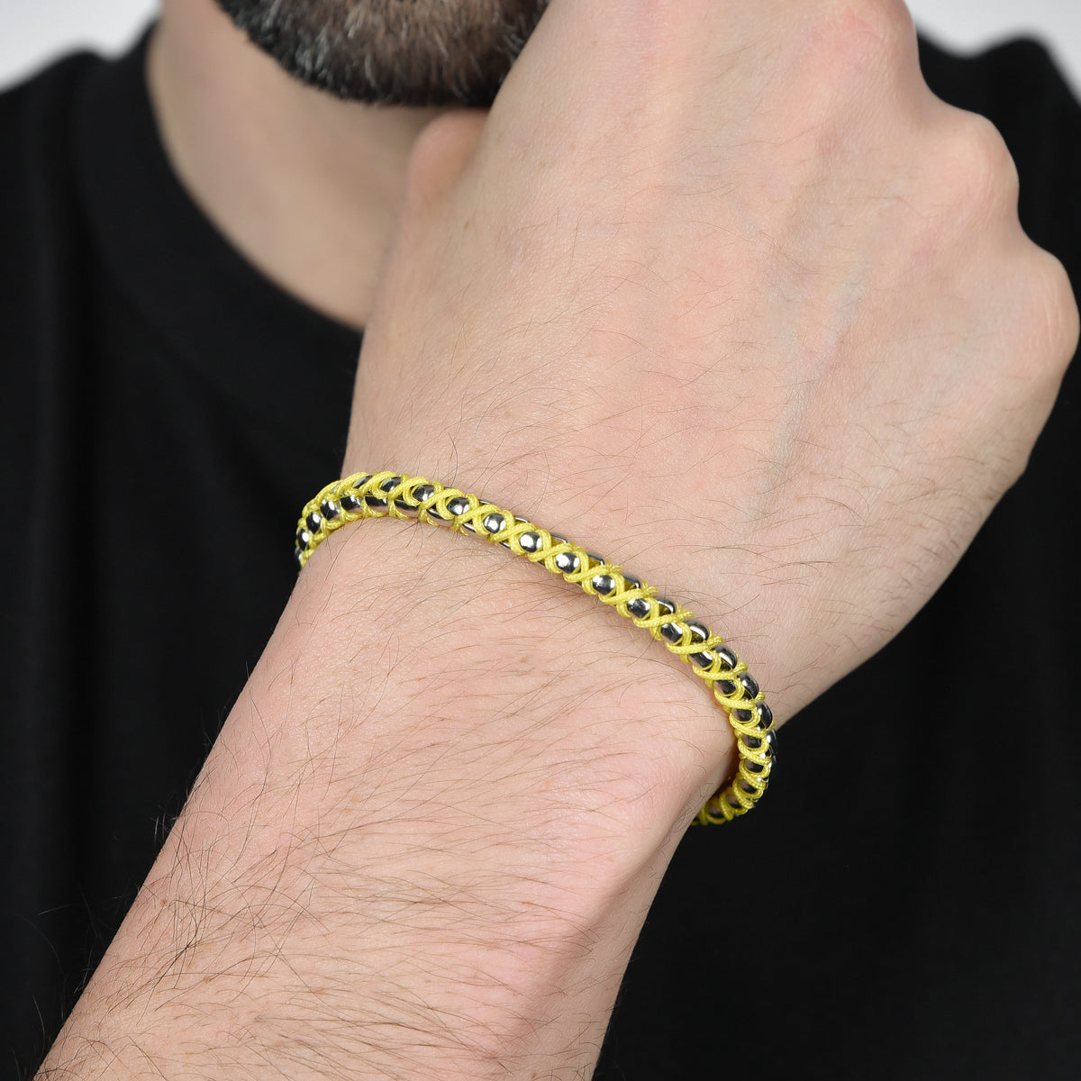 DJADEE Elegance - Bracciale da donna in oro 999, 24 carati, impermeabile, con punzonatura 24 carati, 18 cm, Oro giallo