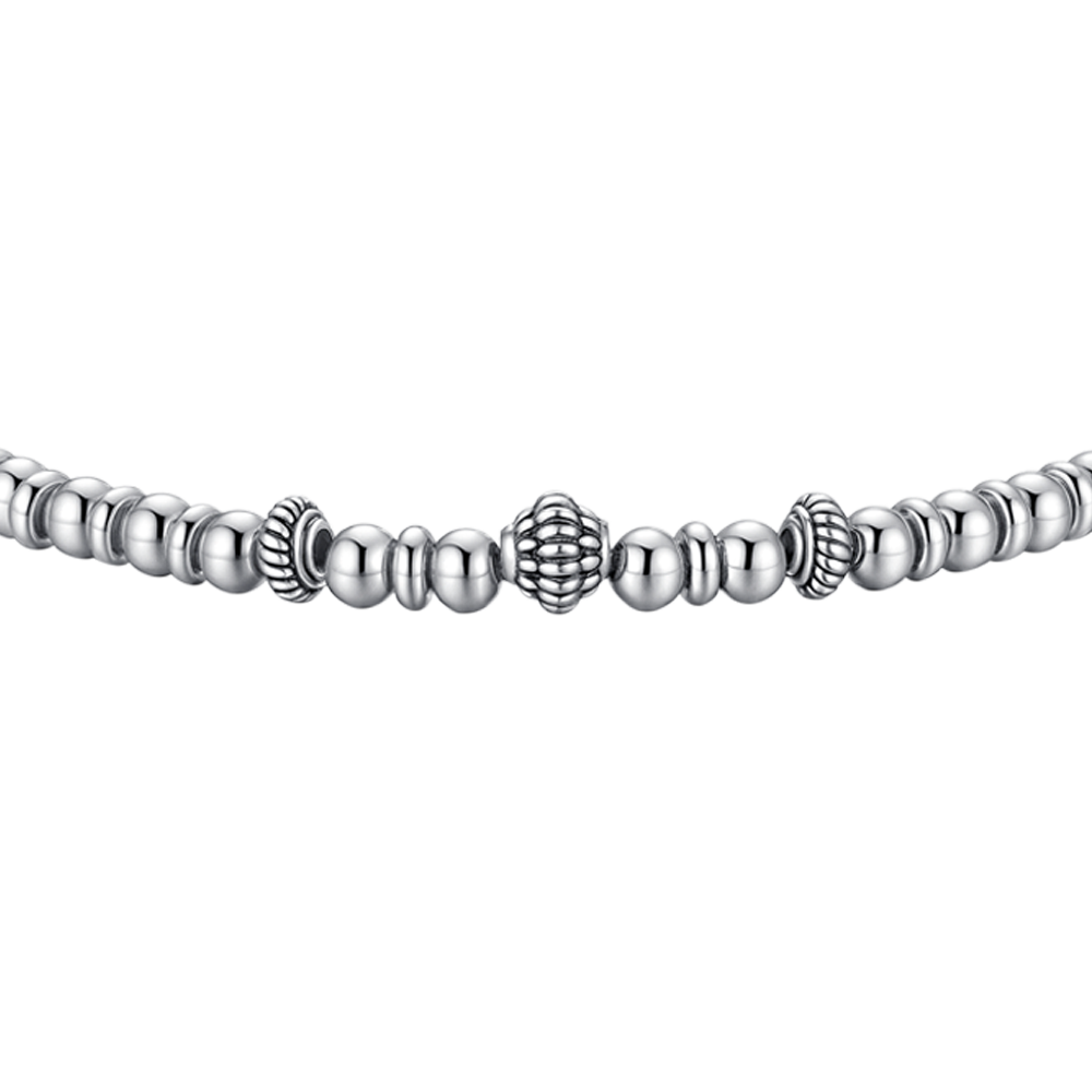 BRACCIALE UOMO IN ACCIAIO CON ELEMENTI IN ACCIAIO CON EFFETTO VINTAGE