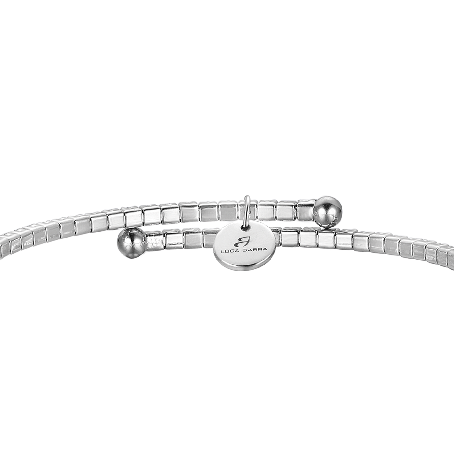 BRACCIALE IN METALLO CON CRISTALLI ROSSI