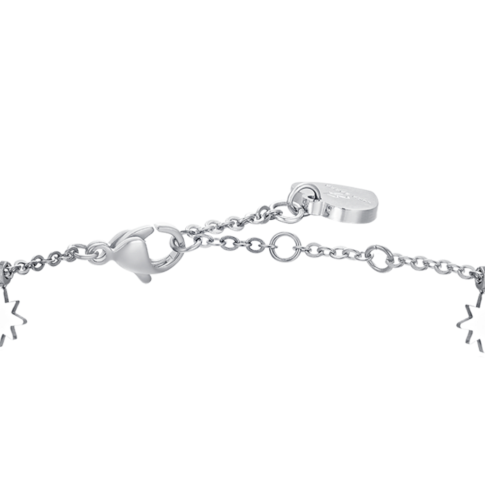 BRACCIALE DONNA IN ACCIAIO STELLA DI SISSI E CRISTALLI