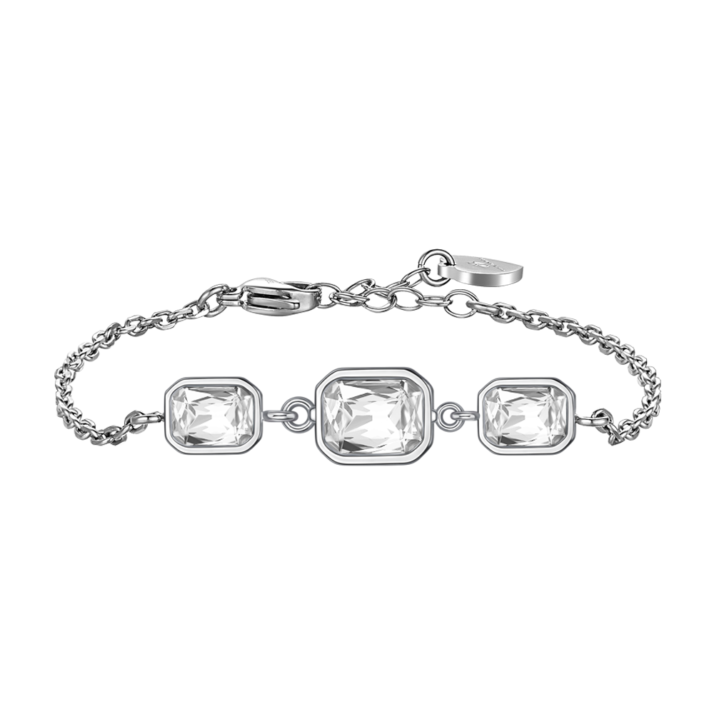 BRACCIALE DONNA CON CRISTALLI BIANCHI