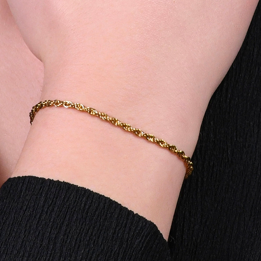 BRACCIALE DONNA IN ACCIAIO IP GOLD
