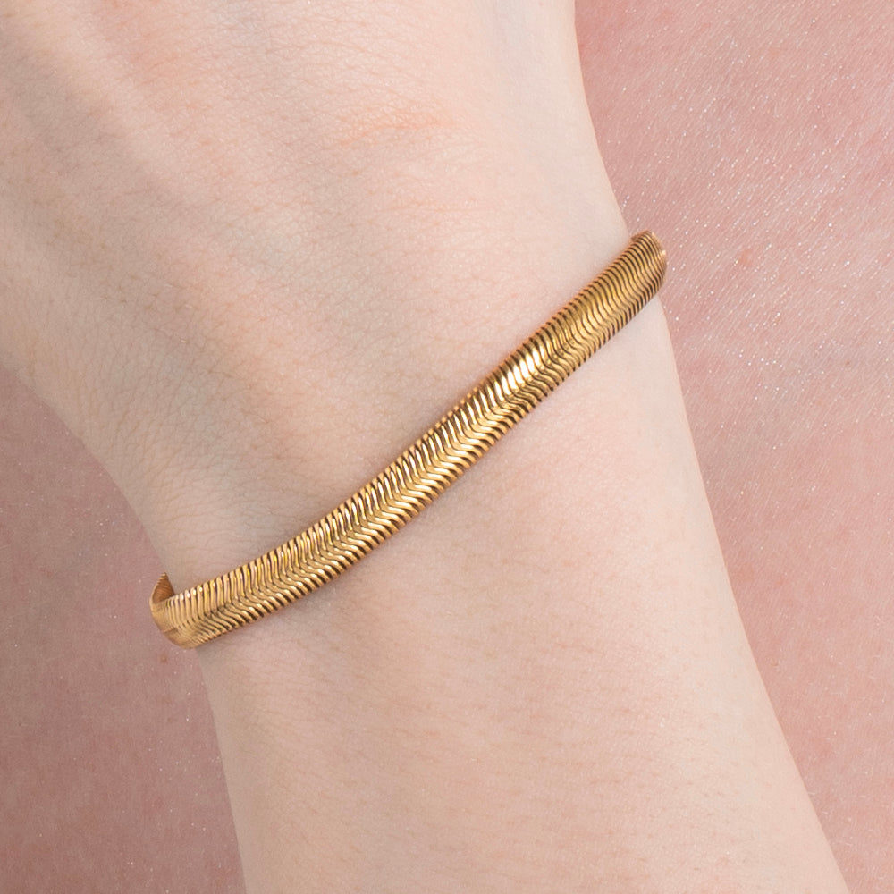 BRACCIALE DONNA  IN ACCIAIO IP GOLD