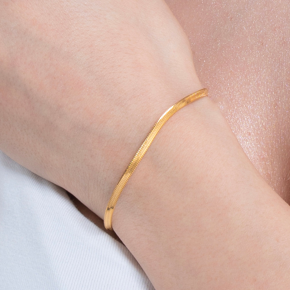 BRACCIALE DONNA IN ACCIAIO IP GOLD