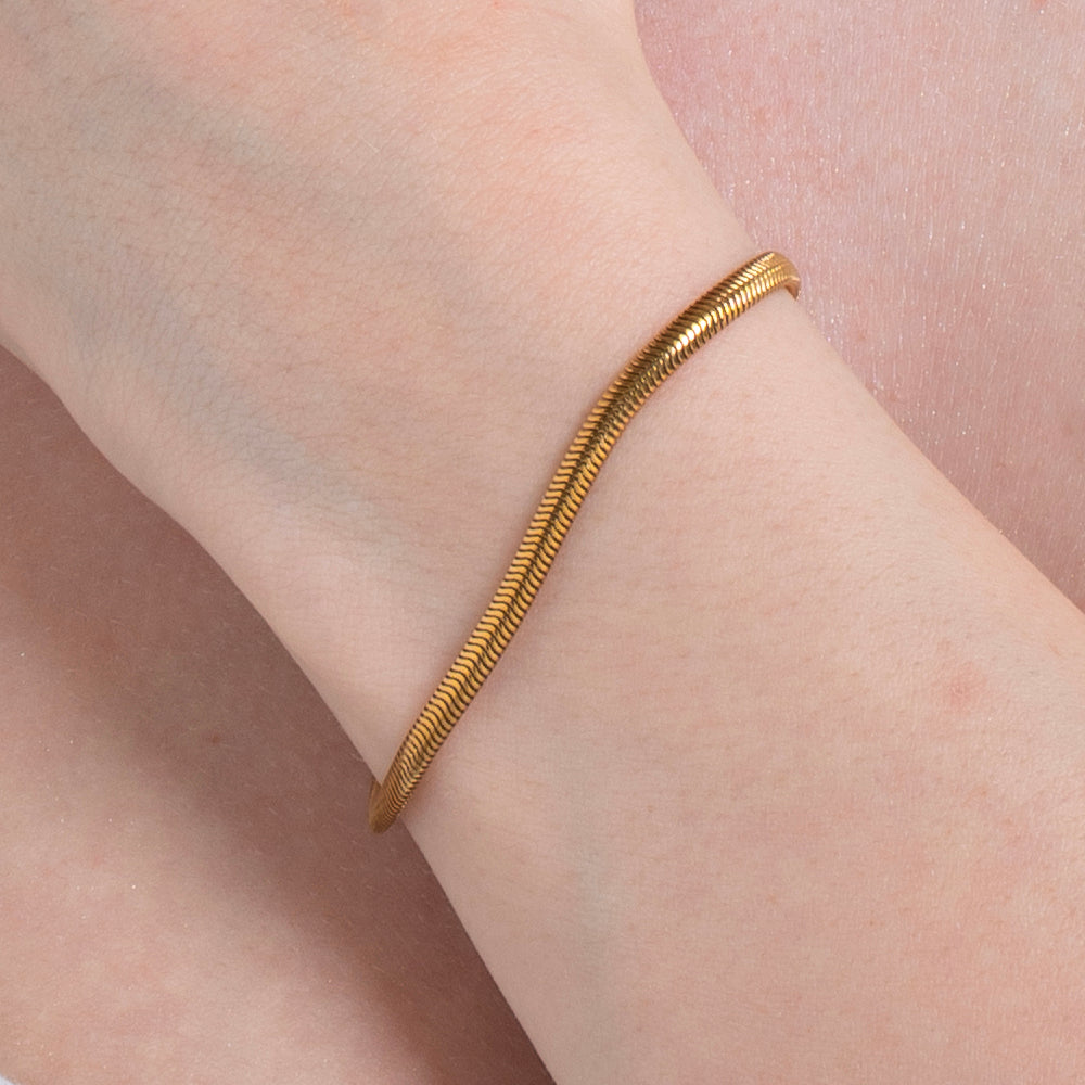 BRACCIALE DONNA IN ACCIAIO  IP GOLD