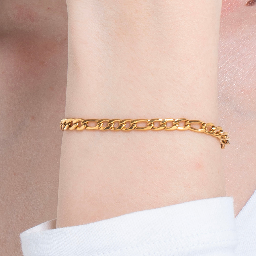 BRACCIALE DONNA IN ACCIAIO IP GOLD