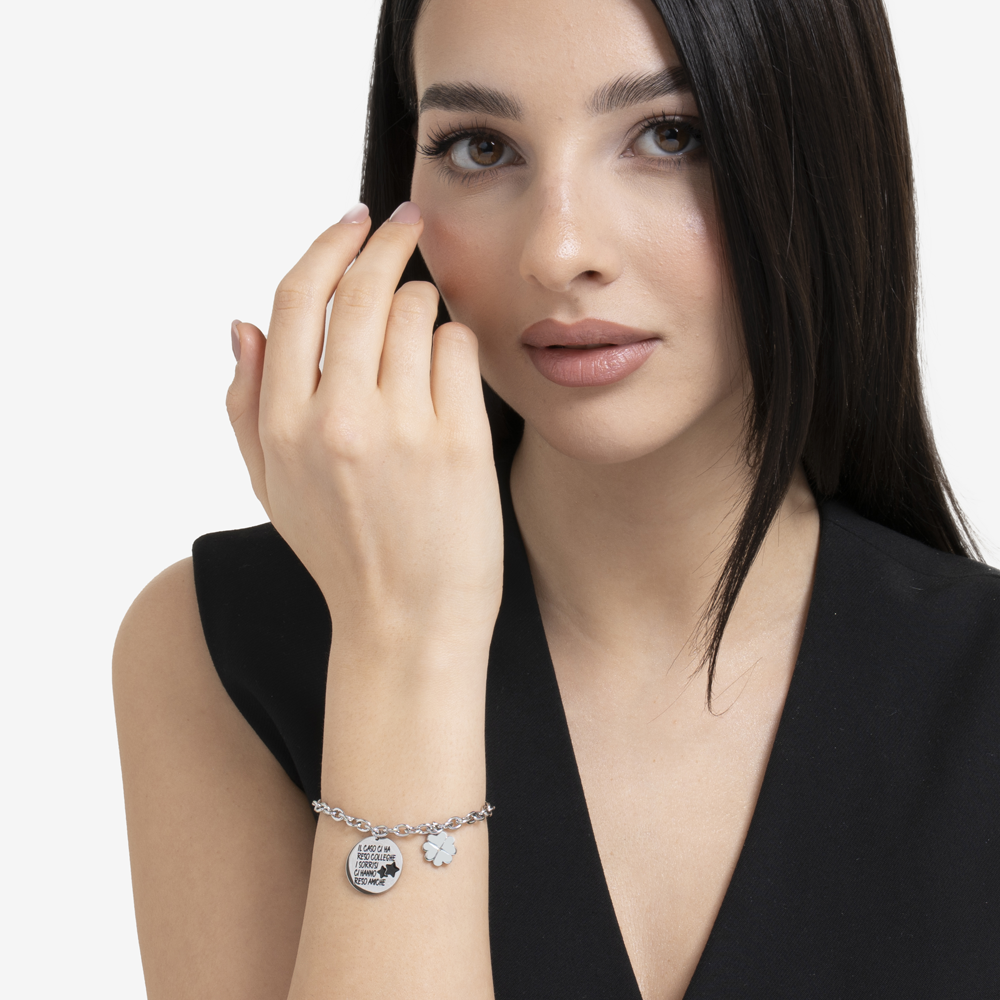 BRACCIALE DONNA IN ACCIAIO COLLEGHE