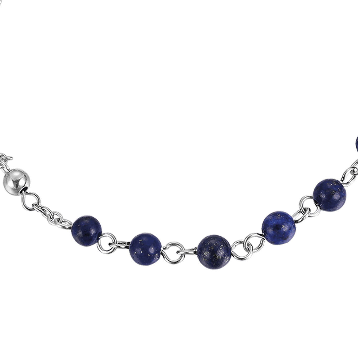 BRACCIALE UOMO ROSARIO IN ACCIAIO CON PIETRE LAPIS Luca Barra