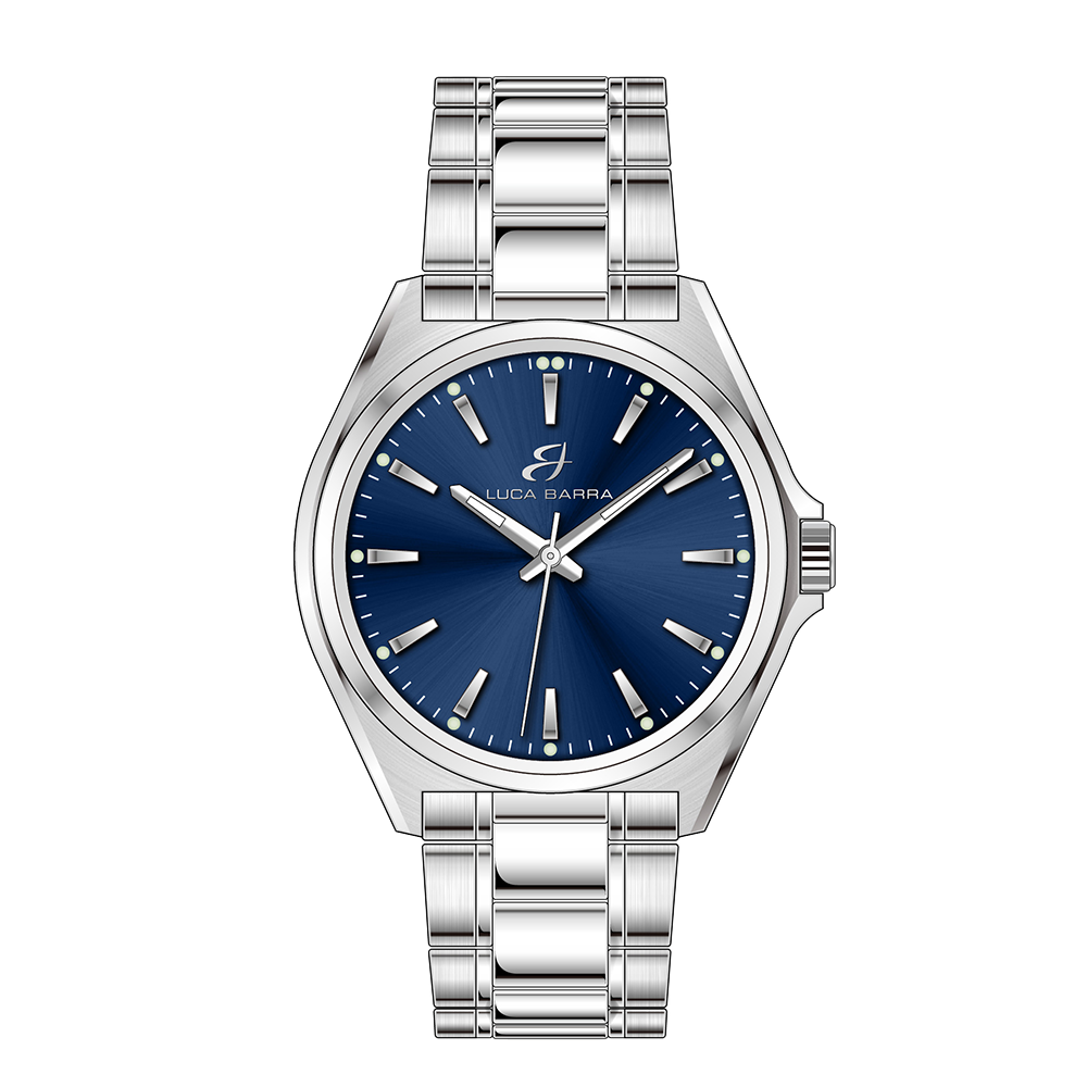 OROLOGIO UOMO IN ACCIAIO CON QUADRANTE BLU