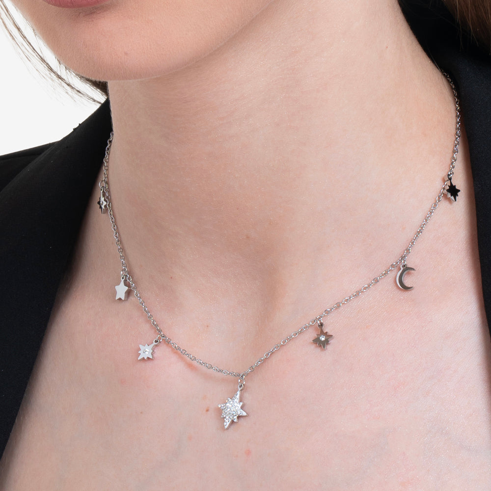COLLANA DONNA IN ACCIAIO CON STELLA DI SISSI