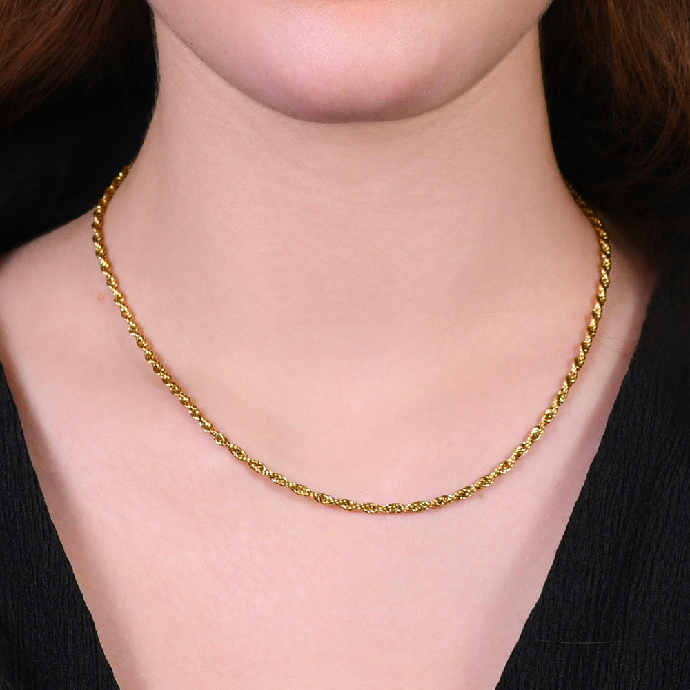 COLLANA DONNA IN ACCIAIO IP GOLD