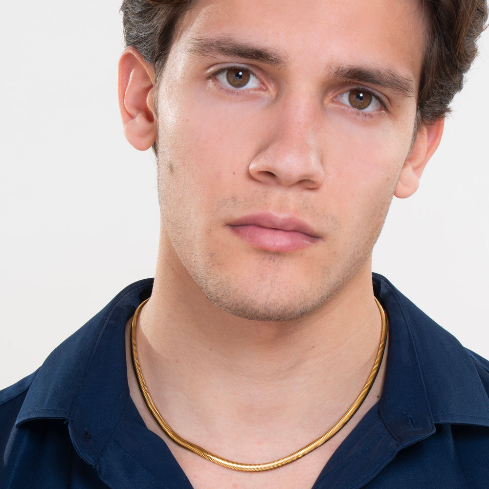 COLLANA DONNA IN ACCIAIO IP GOLD