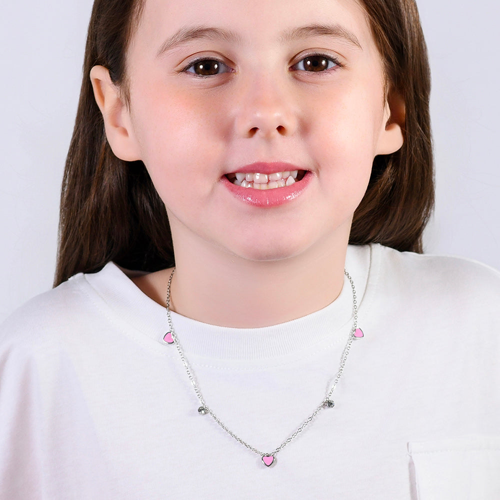 COLLANA BAMBINA IN ACCIAIO CUORE