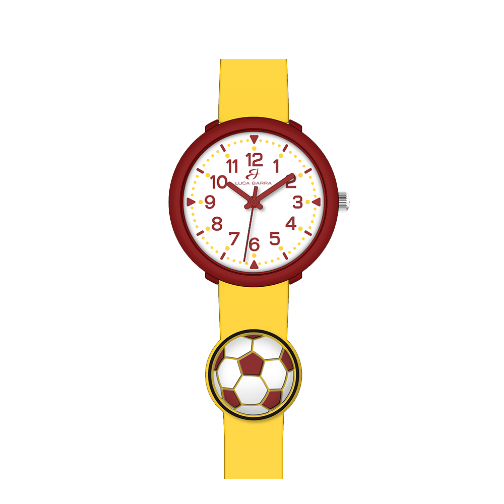 OROLOGIO BAMBINO GIALLO CON PALLONE