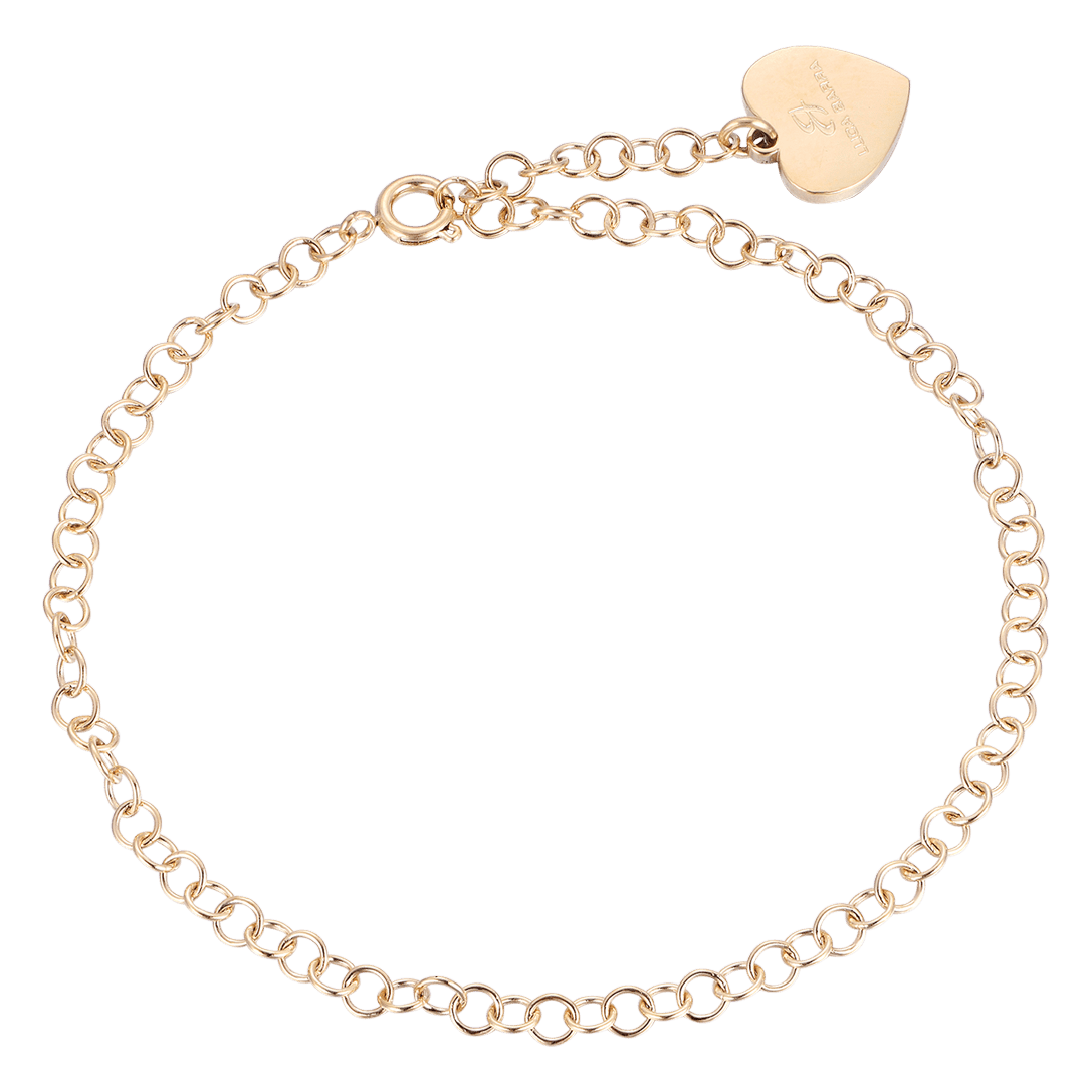 BRACCIALE DONNA IN ACCIAIO CON CERCHI IP GOLD Luca Barra