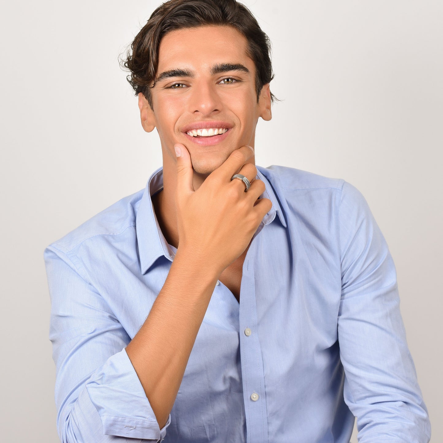 ANELLO UOMO IN ACCIAIO