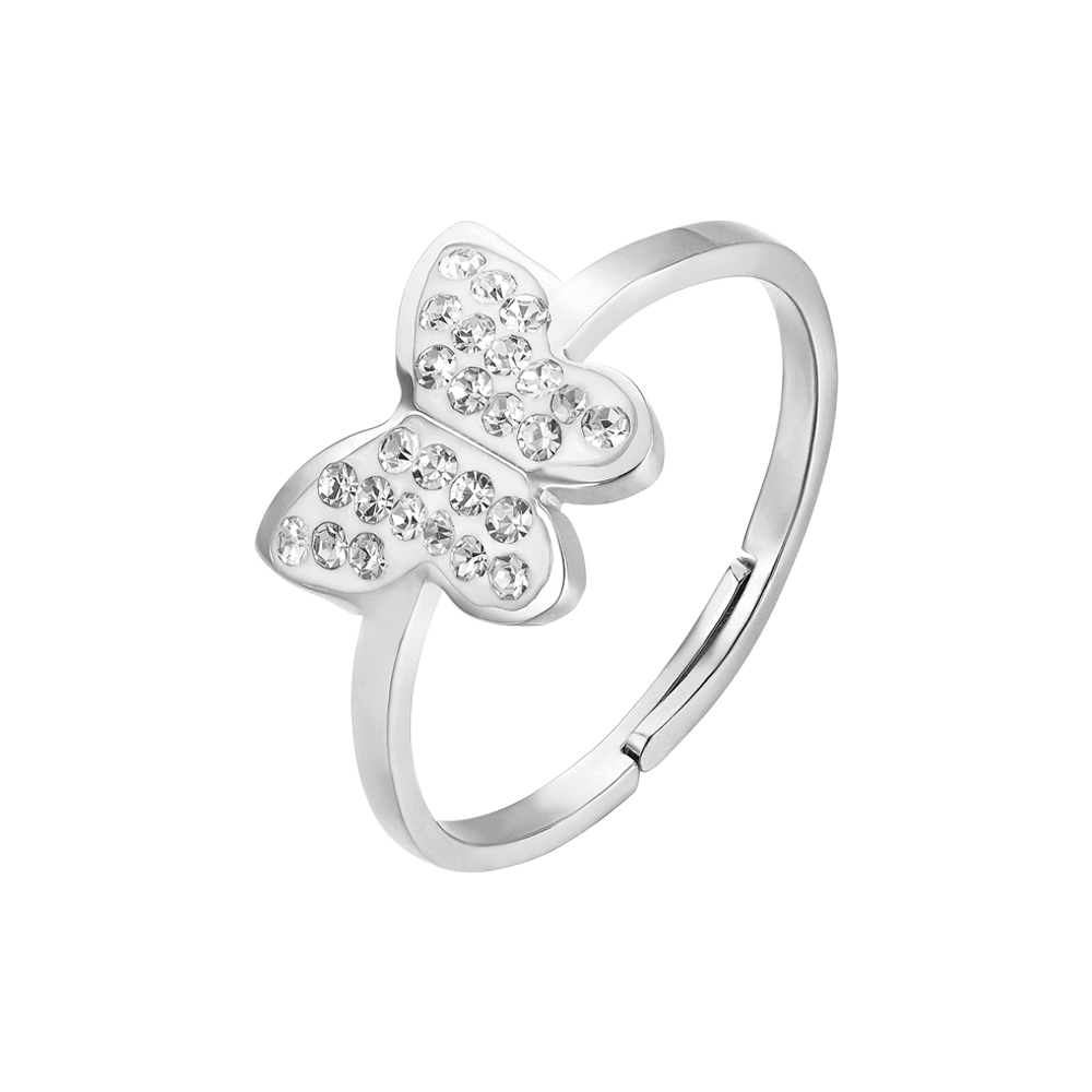 Elegante anello di fidanzaento in argento sterling 925 con 17 Elegante anello di fidanzaento in argento sterling 925 con 17