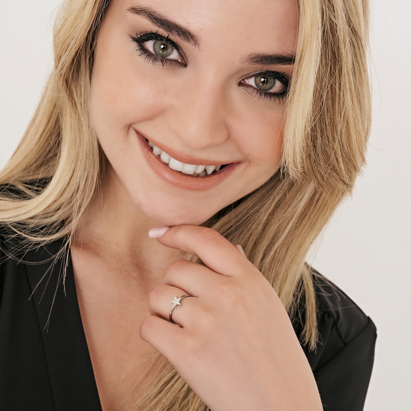 ANELLO DONNA IN ACCIAIO CON STELLA