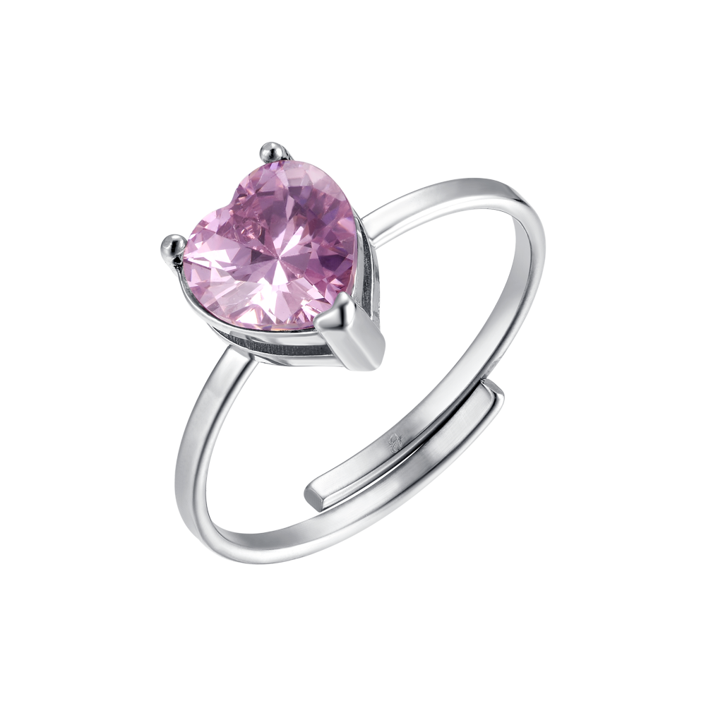 Anello da fidanzamento da cocktail moderno con zirconi cubici da 2