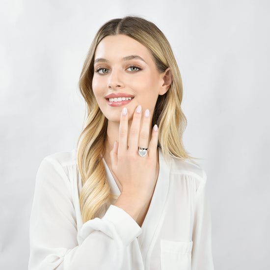 ANELLO DONNA IN ACCIAIO NON C'E' NIENTE DI PIù VERO DELL'AMORE DI TUA FIGLIA