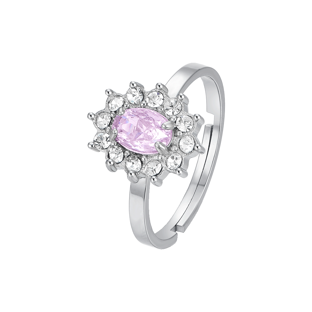 anello da donna in acciaio inossidabile 316L, colore argento anello da donna in acciaio inossidabile 316L, colore argento