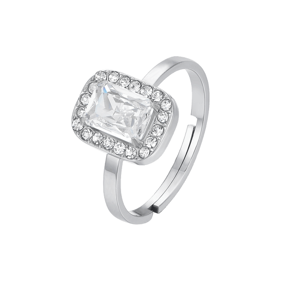 Anello Sposa Tradizionale Anello Cuore Con Cristallo E Diamante - Gioiello Donna Per Matrimonio O Compleanno Anelli Donna - Foto 3