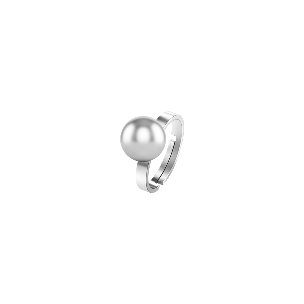 ANELLO DONN IN ACCIAIO CON SFERA