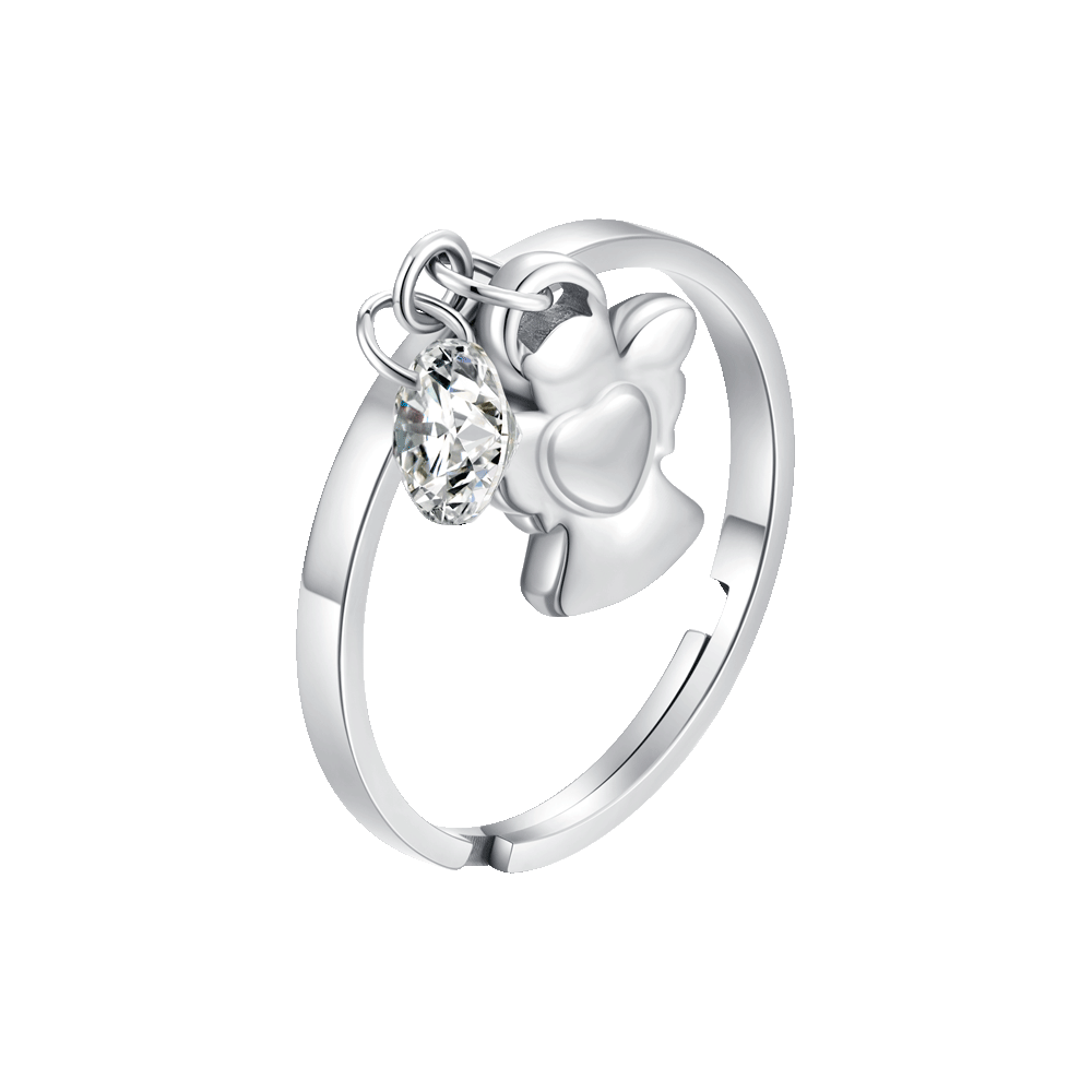 CLEVER SCHMUCK-Set Argentata Battesimo Anello Semplice con zirconi Bianchi e Catena Viennagold 36 cm in Argento 925 CLEVER SCHMUCK-Set Argentata Battesimo Anello Semplice con zirconi Bianchi e Catena Viennagold 36 cm in Argento 925