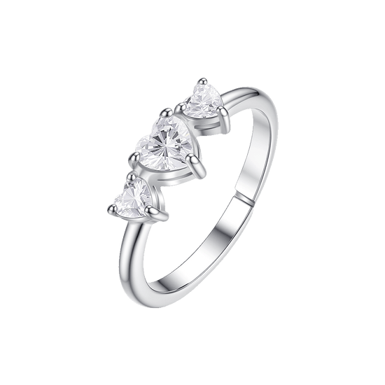 S.Oliver Anello Donna Argento Sterling 925 Con Zirconi Sintetici – Nero – In Confezione Regalo