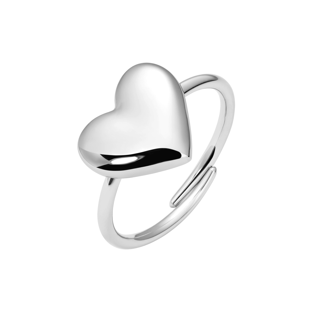 ANELLO DONNA IN ACCIAIO CON CUORE