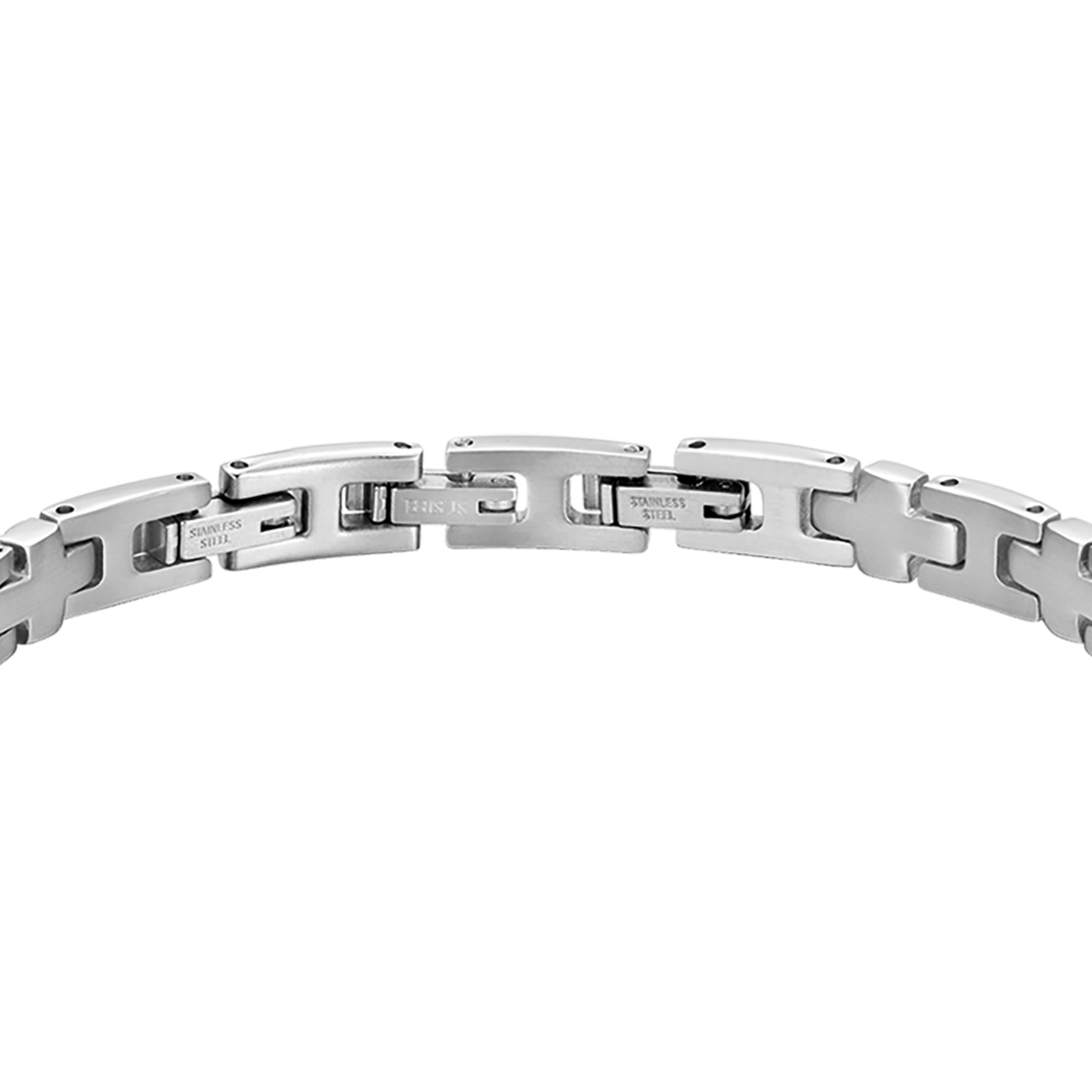 BRACCIALE UOMO IN ACCIAIO MAGLIA CROCE