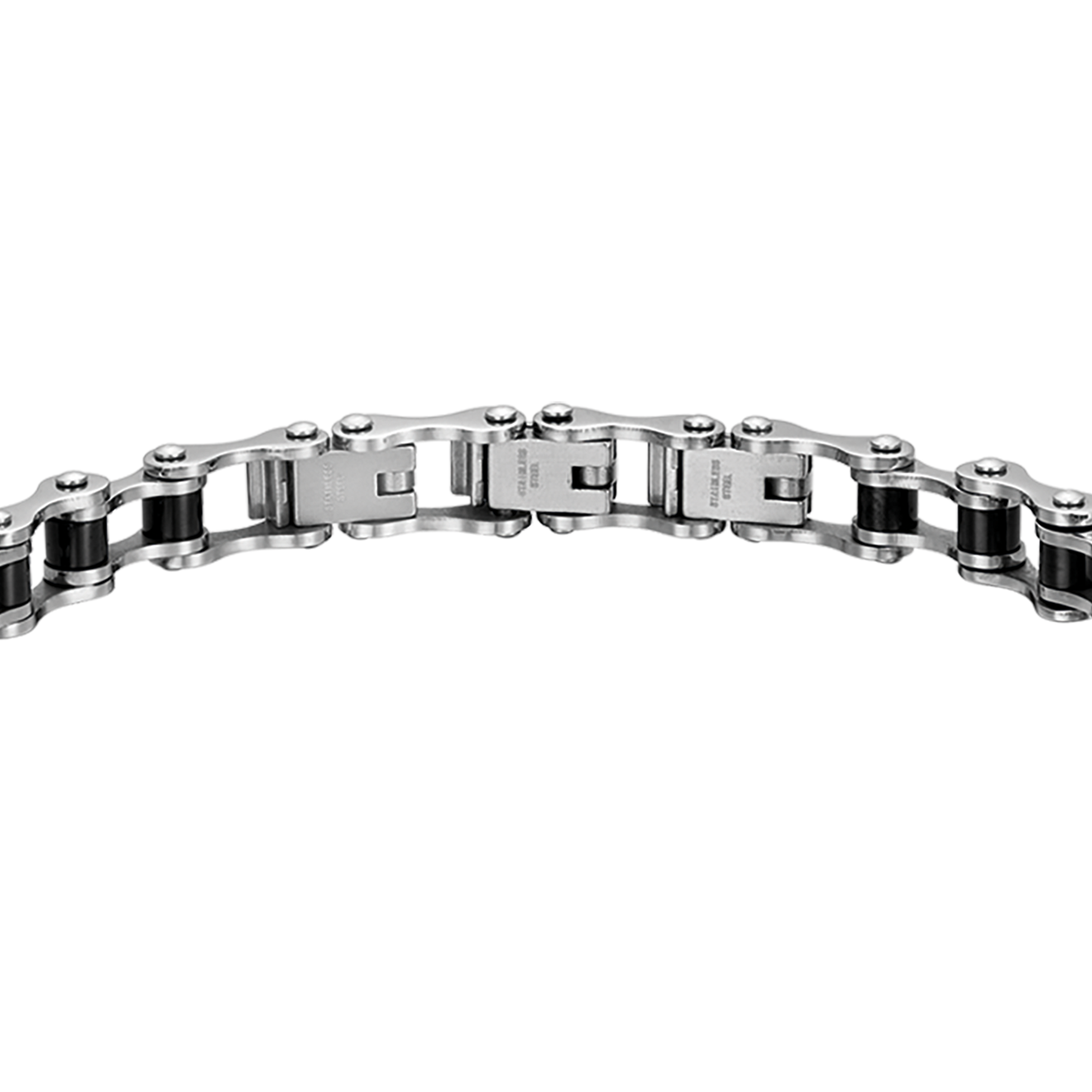 RANKEEF 2 Pezzi Bracciale Uomo Acciaio Inossidabile: Set Regalo Con Catena Cubana E Corda Intrecciata (Lunghezza 23 Cm, Larghezza 7 E 6 Mm) - 2