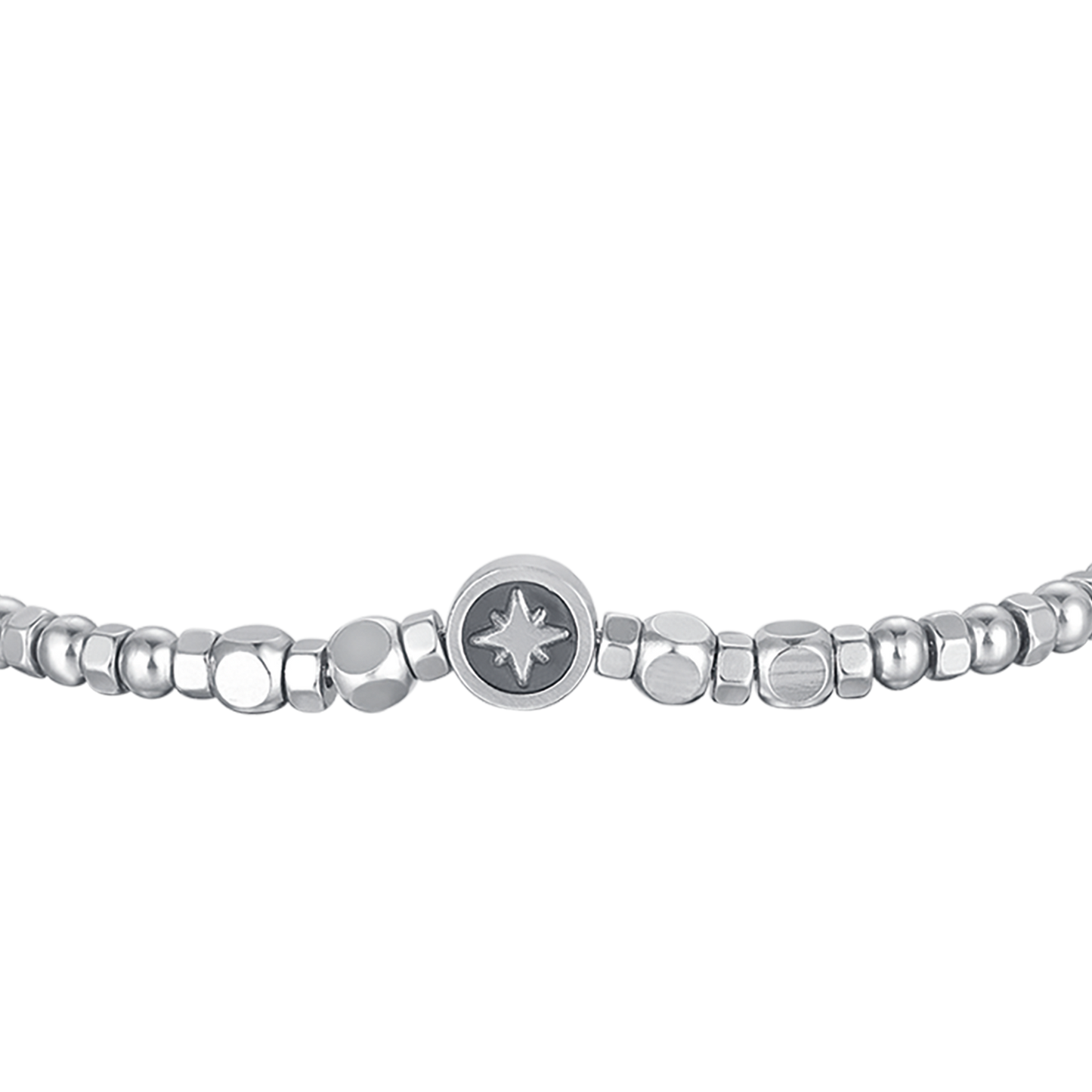 BRACCIALE UOMO IN ACCIAIO CON LAPIS E STELLA