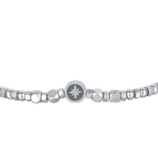 BRACCIALE UOMO IN ACCIAIO CON LAPIS E STELLA