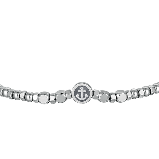 BRACCIALE UOMO IN ACCIAIO CON ELEMENTO ANCORA