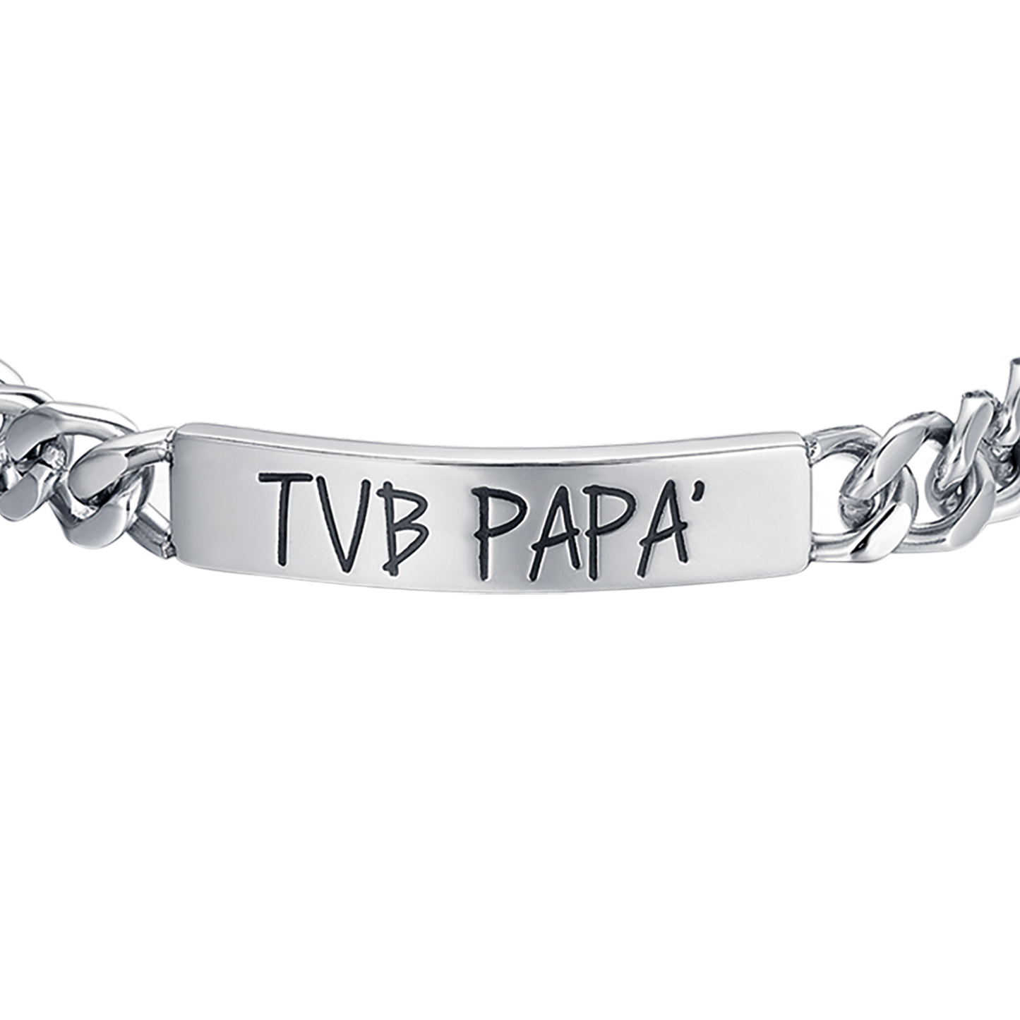 BRACCIALE UOMO IN ACCIAIO TVB PAPA'