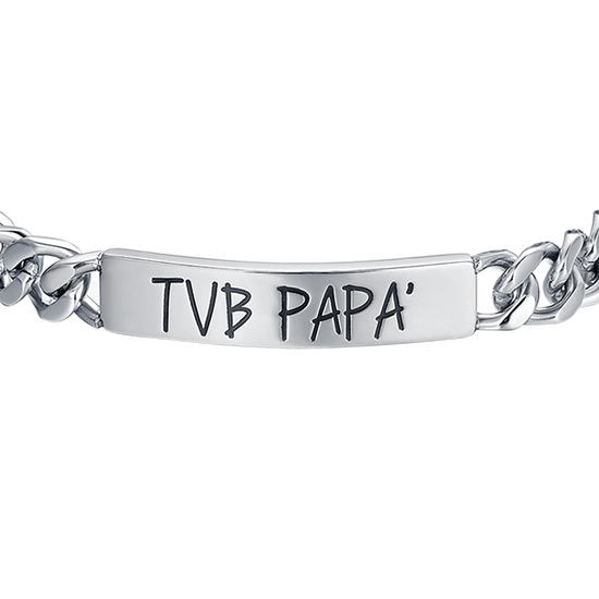 BRACCIALE UOMO IN ACCIAIO TVB PAPA'