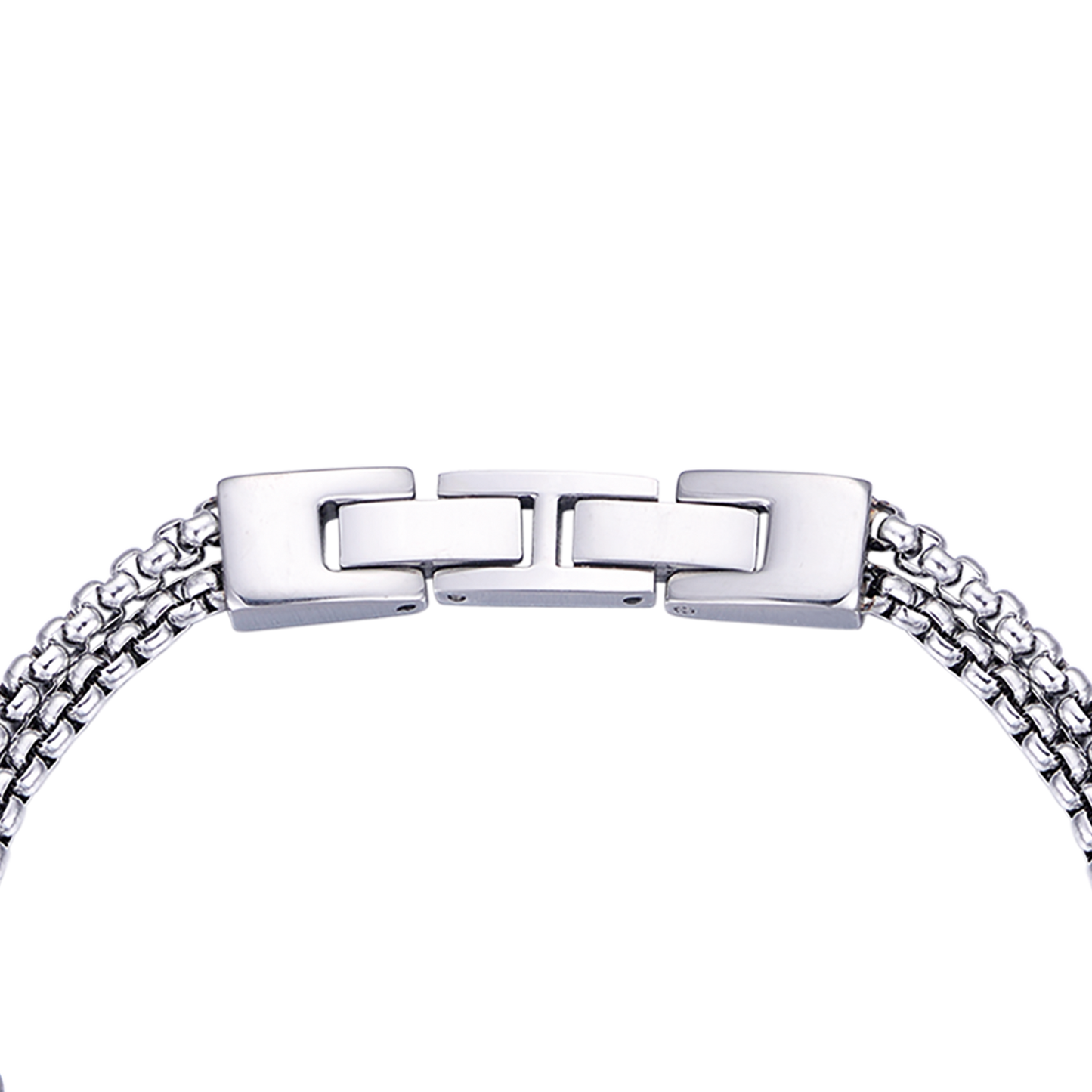 BRACCIALE UOMO IN ACCIAIO CON ELEMENTI IP NERO E ROSA DEI VENTI