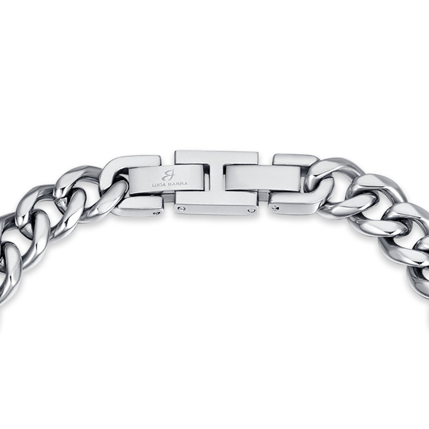 BRACCIALE UOMO IN ACCIAIO MAGLIA CATENA SILVER