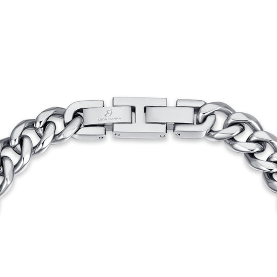 BRACCIALE UOMO IN ACCIAIO MAGLIA CATENA SILVER