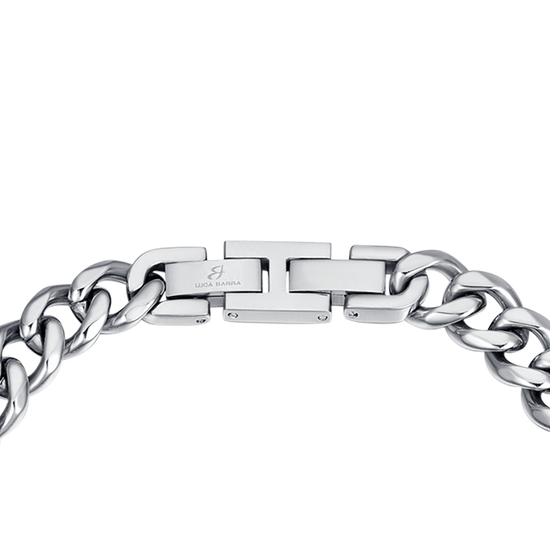 BRACCIALE UOMO IN ACCIAIO MAGLIA CATENA SILVER