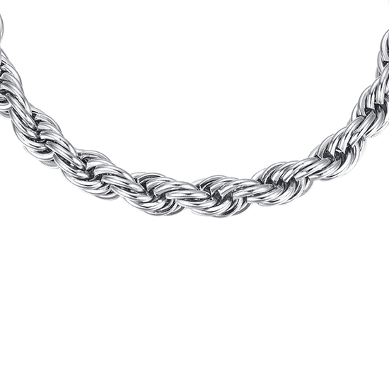 BRACCIALE UOMO IN ACCIAIO MAGLIA INTRECCIATA