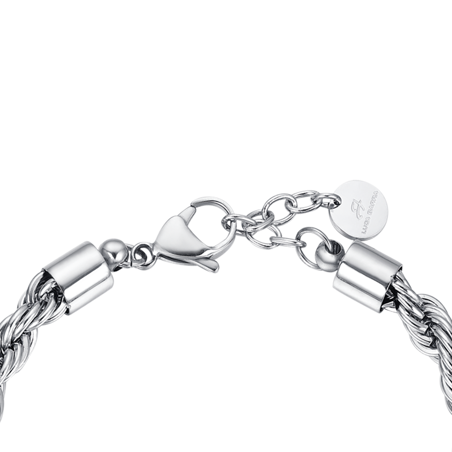 BRACCIALE UOMO IN ACCIAIO MAGLIA INTRECCIATA