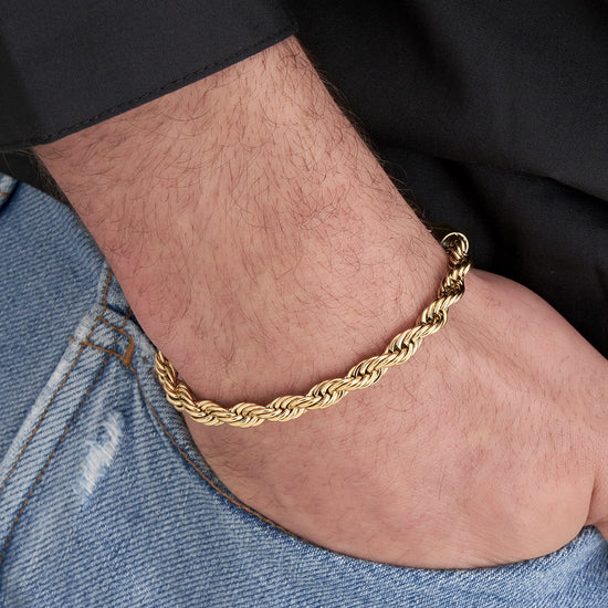 BRACCIALE UOMO IN ACCIAIO MAGLIA INTRECCIATA