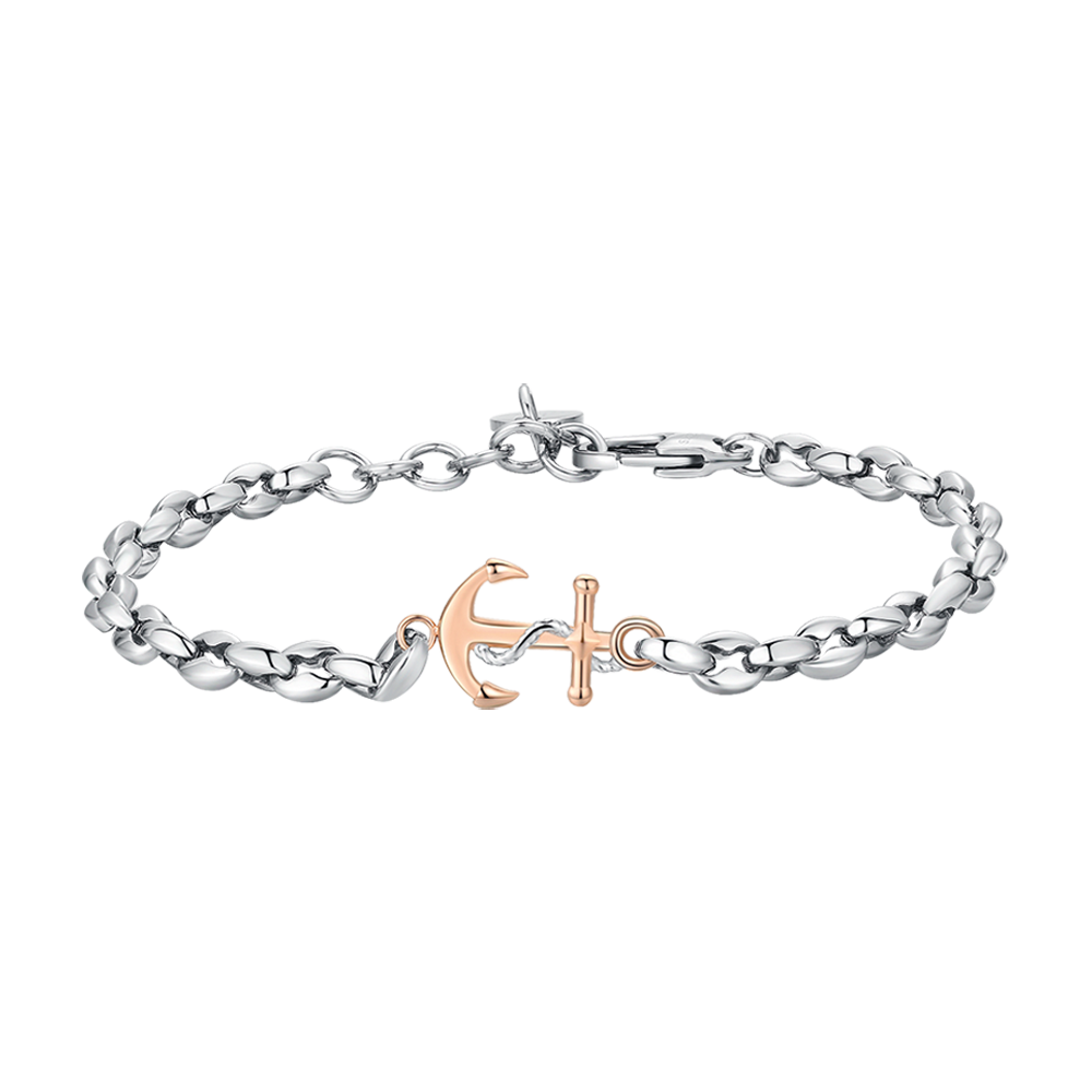 Bracciale Intrecciato Unisex Squalo E Ancora - Regolabile, In Acciaio Inossidabile, Per Lavoro E Viaggio