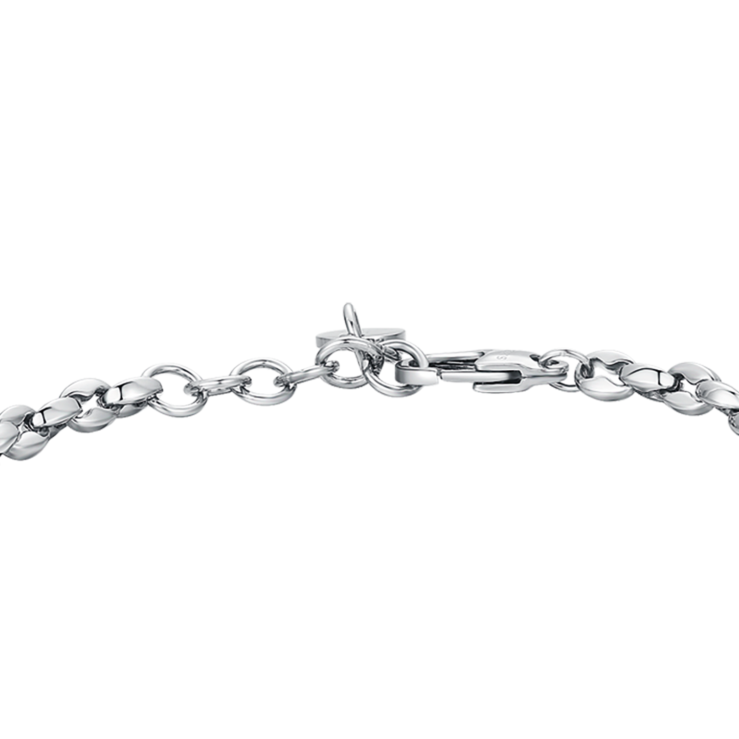 BRACCIALE UOMO IN ACCIAIO CON ANCORA IP ROSE