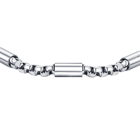 BRACCIALE UOMO IN ACCIAIO CON ELEMENTI ACCIAIO