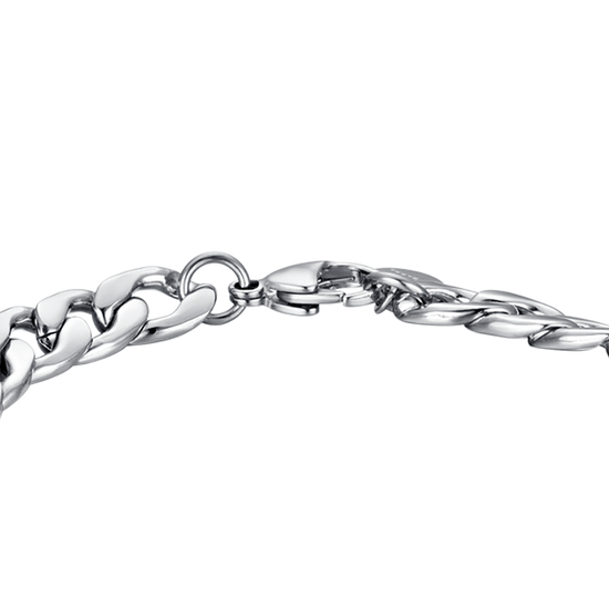 BRACCIALE UOMO IN ACCIAIO MAGLIA ACCIAIO