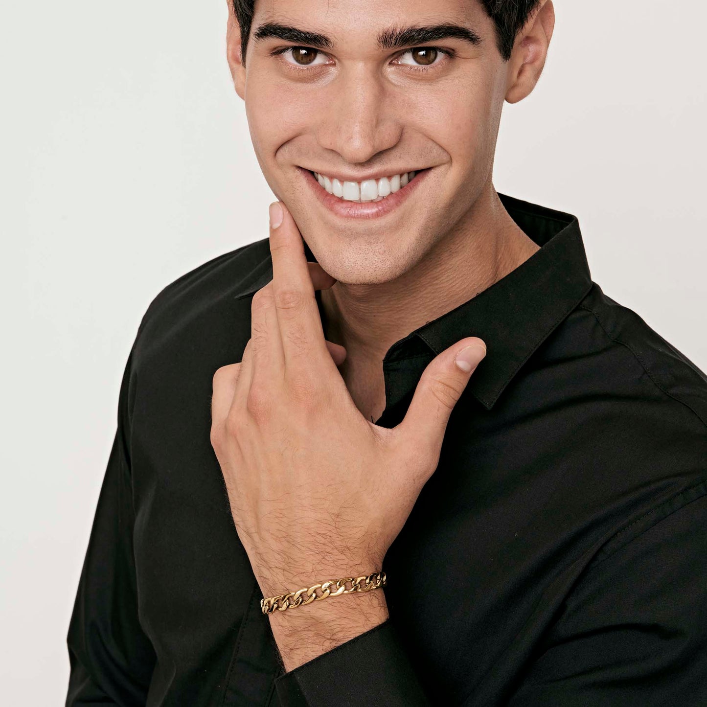 BRACCIALE UOMO IN ACCIAIO MAGLIA ACCIAIO