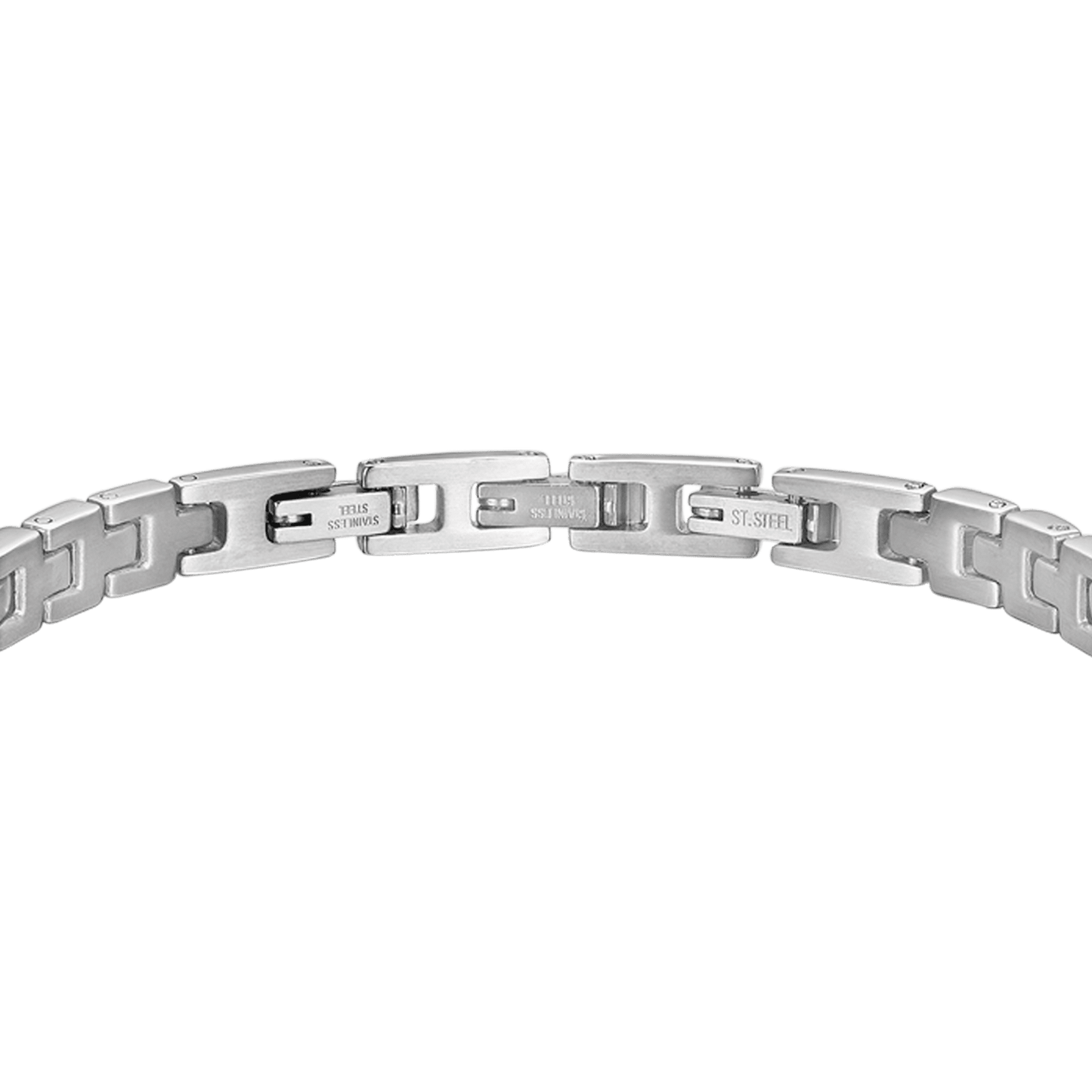 BRACCIALE UOMO IN ACCIAIO CON CRISTALLI BLU